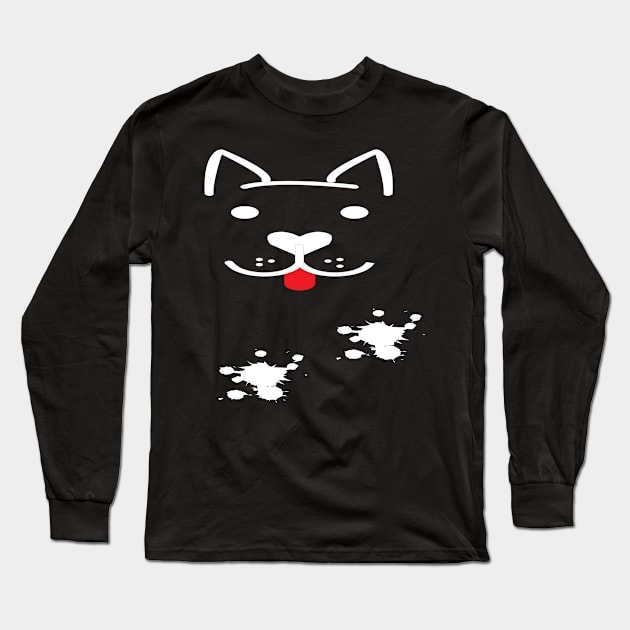 Funny dog. Pet. Funny social distancing gift for mother, dad and friend Long Sleeve T-Shirt by Just Simple and Awesome